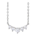 Lab-Grown Diamond Graduated Necklace