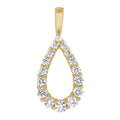 Lab-Grown Diamond Teardrop Pendant