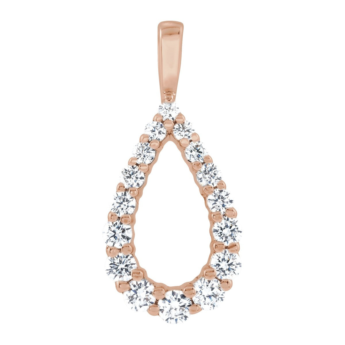 Lab-Grown Diamond Teardrop Pendant