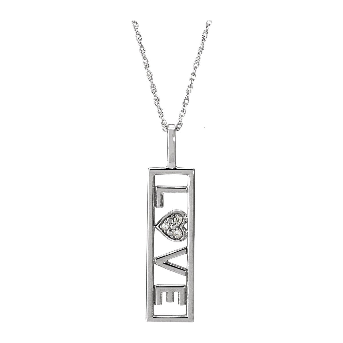 Diamond-Accent Love Necklace