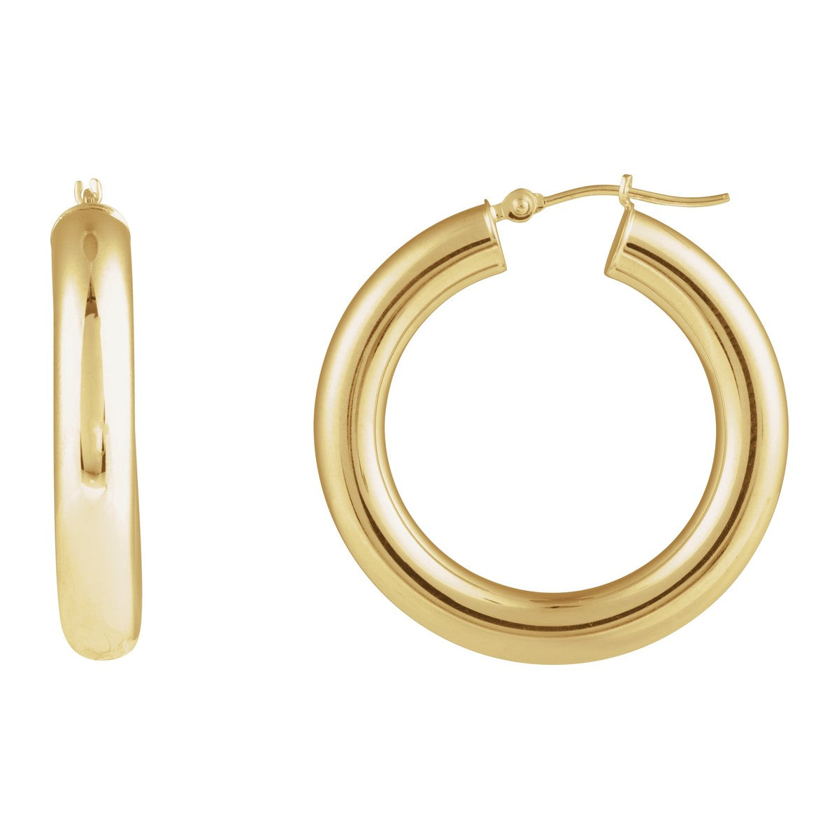 Tube Hoop Earrings