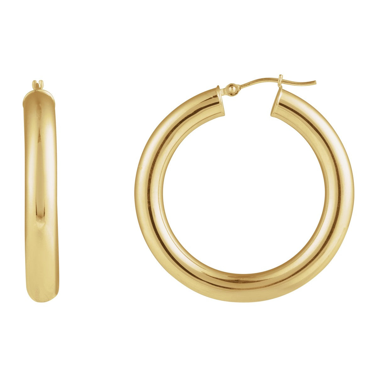 Tube Hoop Earrings