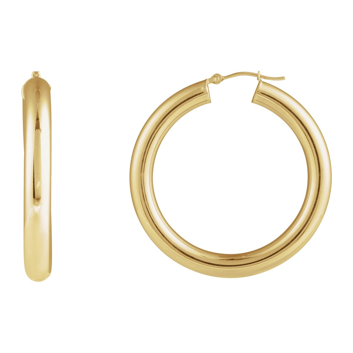 Tube Hoop Earrings