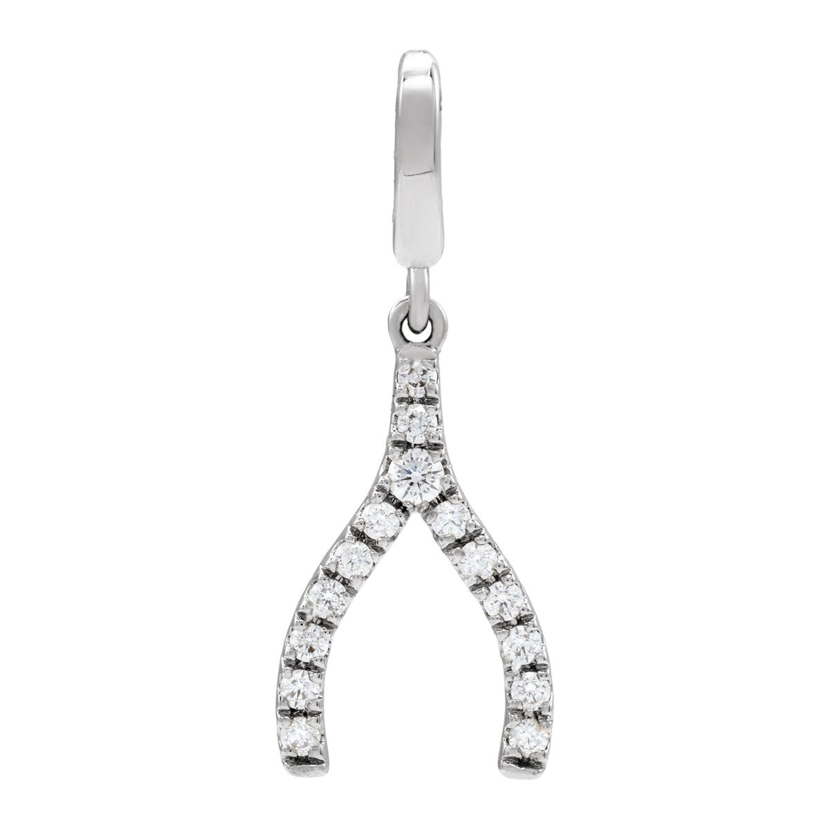 Diamond Wishbone Pendant