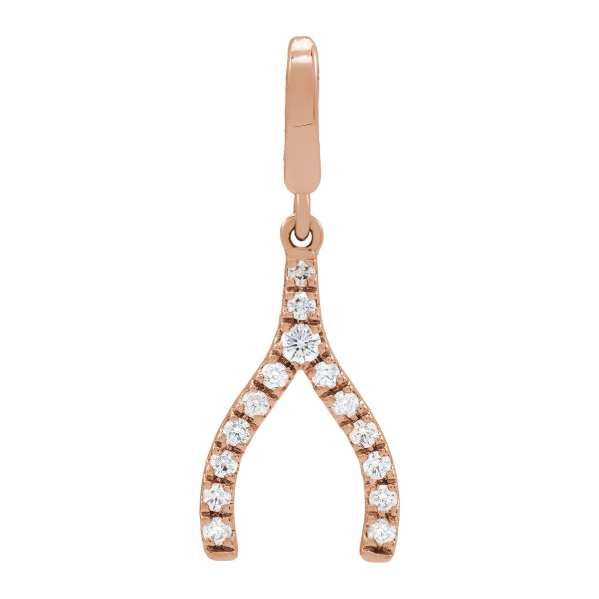 Diamond Wishbone Pendant
