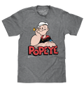 Retro Popeye T-Shirt - Graphite Gray Heather