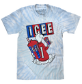 ICEE Polar Bear Tie Dye T-Shirt - Blue and Purple Tie Dye