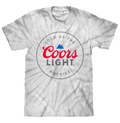 Coors Light Cold as the Rockies Tie Dye T-Shirt - Silver Spider Tie Dye