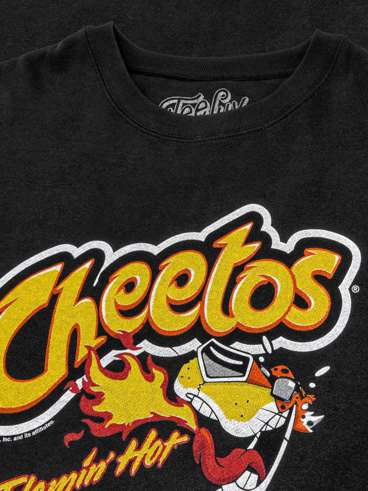Flamin' Hot Cheetos Faded Logo Crewneck Sweatshirt - Black