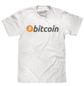 Bitcoin Cryptocurrency Logo T-Shirt - White
