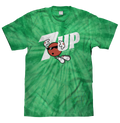 7UP Soda T-Shirt - Kelly Green Tie Dye