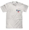 Coors Banquet Beer Front and Back Faded Graphic T-Shirt - Ash Gray