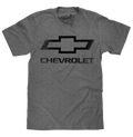 Faded Chevrolet Bowtie Car Logo T-Shirt - Graphite Heather
