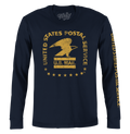 United States Postal Service Eagle Logo Long Sleeve T-Shirt - Navy Blue