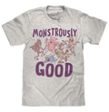 Monstrously Good General Mills Cereal Monster Cartoon Mascots T-Shirt - Heather Oatmeal