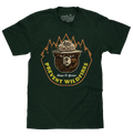 Smokey Bear Keep It Green Prevent Wildfires T-Shirt - Forest Green