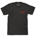 Toyota Drive Your Dreams Left Chest Front and Back Logo T-Shirt - Charcoal Heather
