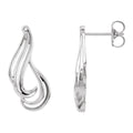 Freeform Swirl Drop Earrings