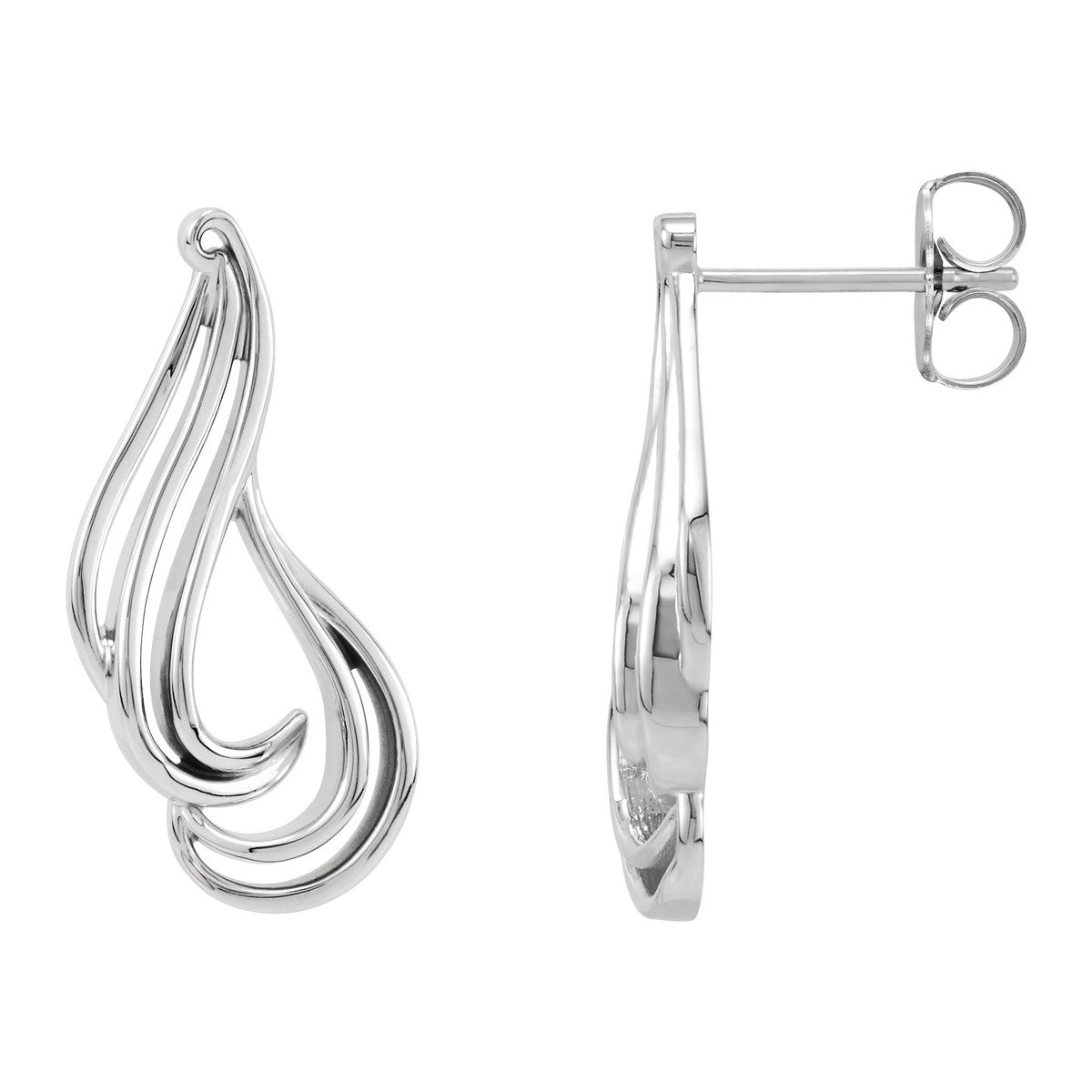 Freeform Swirl Drop Earrings