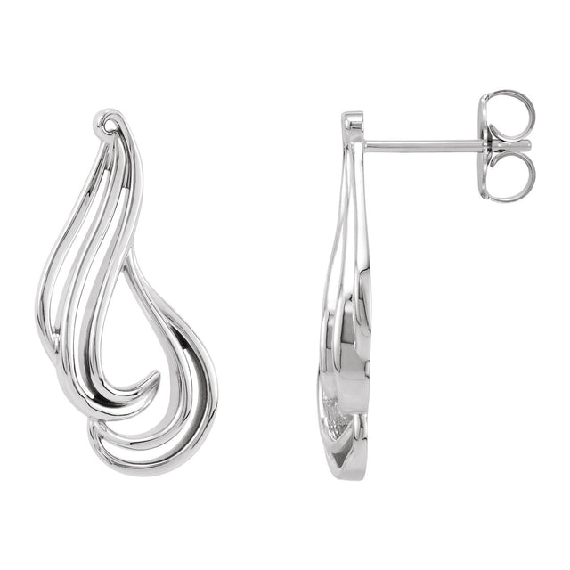 Freeform Swirl Drop Earrings