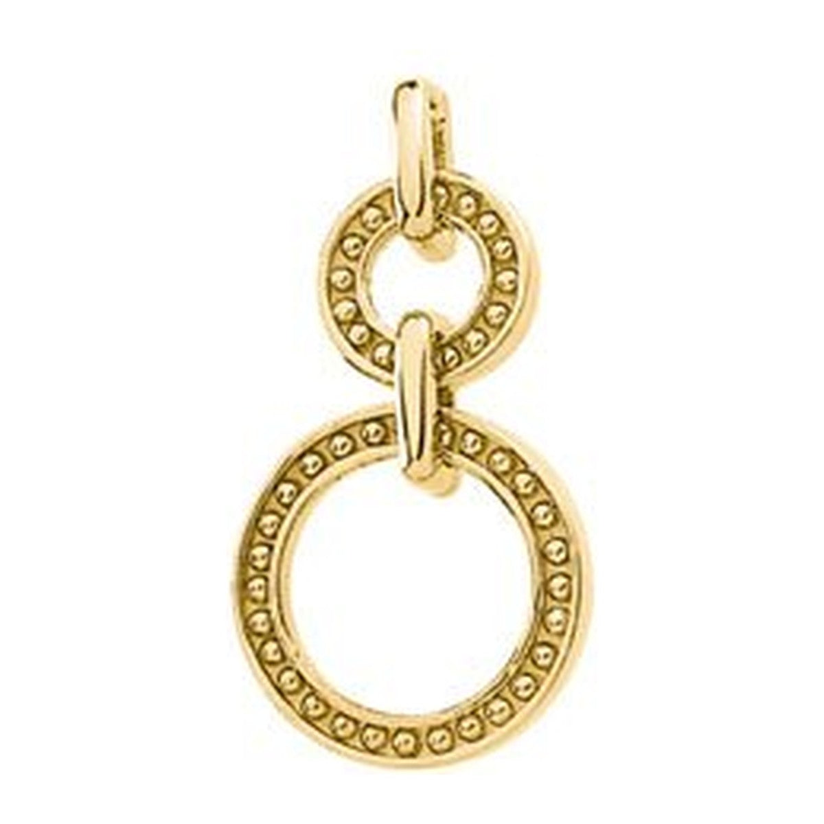 Graduated Double Circle Pendant