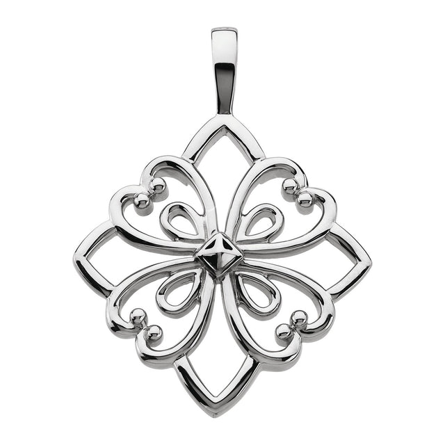 Filigree Diamond-Shape Pendant
