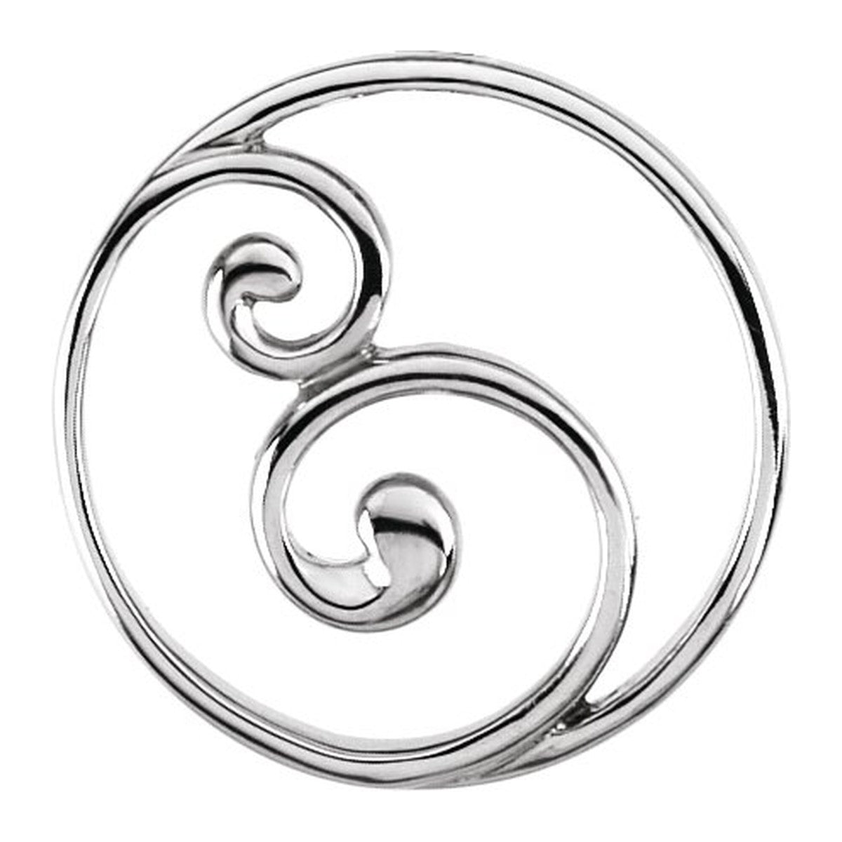 Scroll Circle Pendant