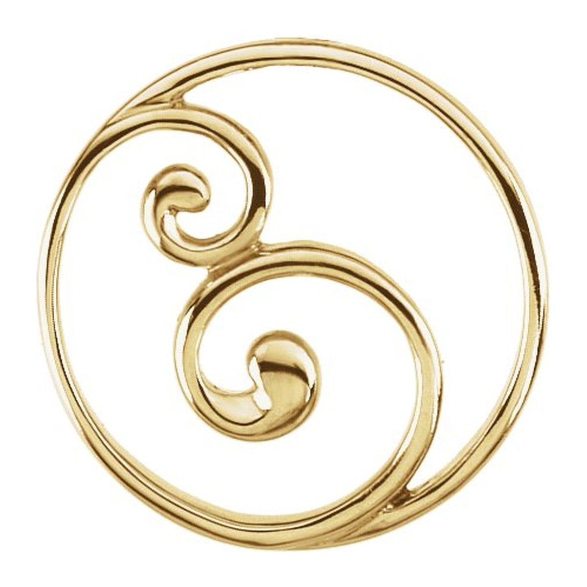 Scroll Circle Pendant