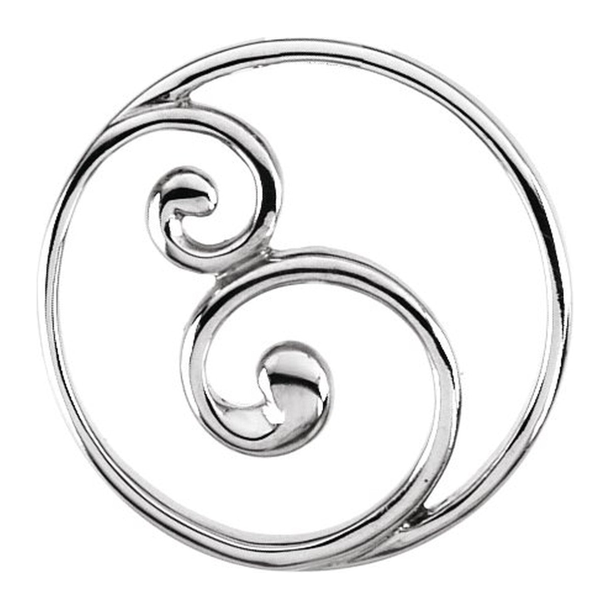 Scroll Circle Pendant