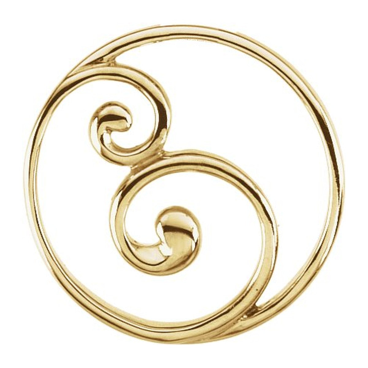 Scroll Circle Pendant