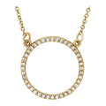 Diamond Circle Necklace