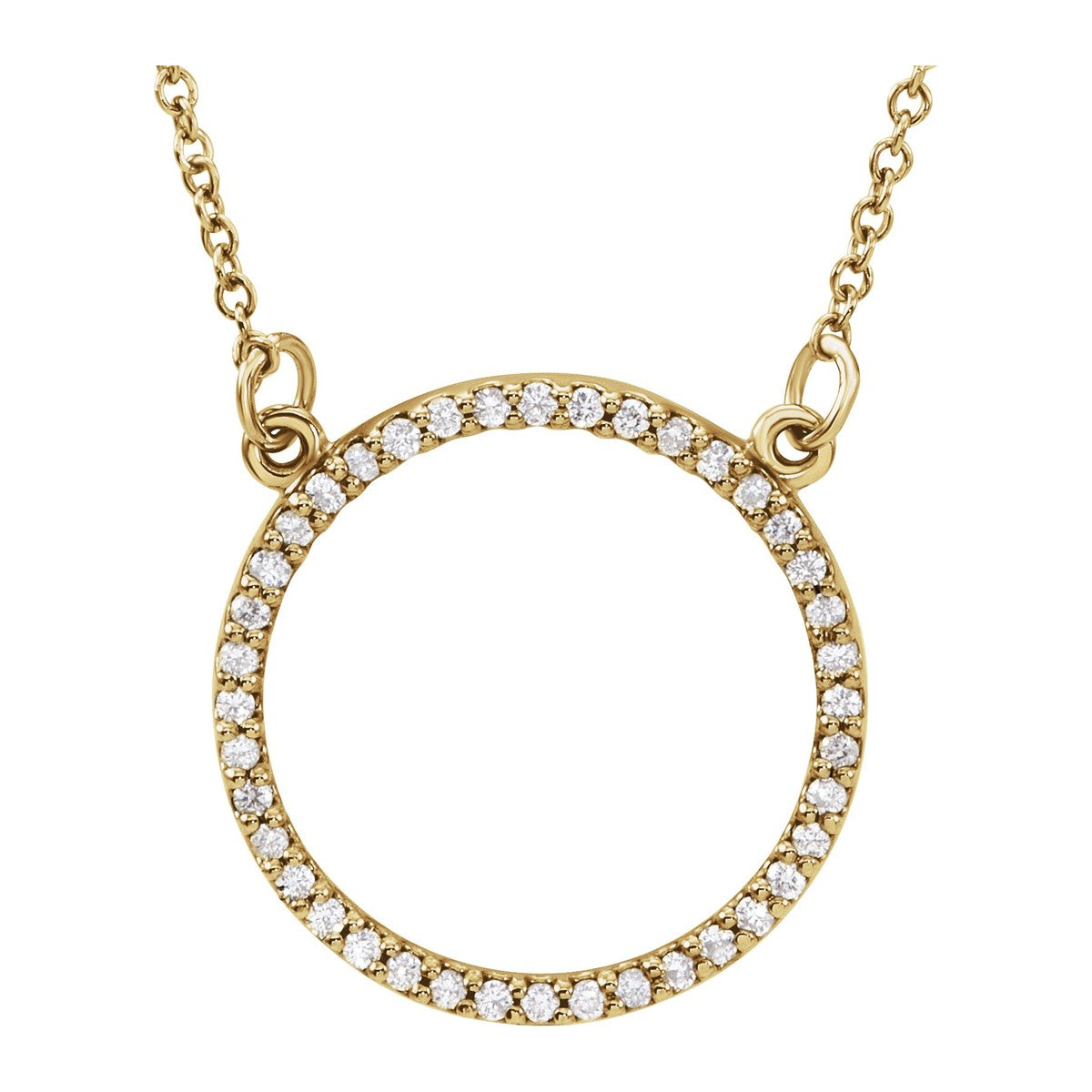 Diamond Circle Necklace
