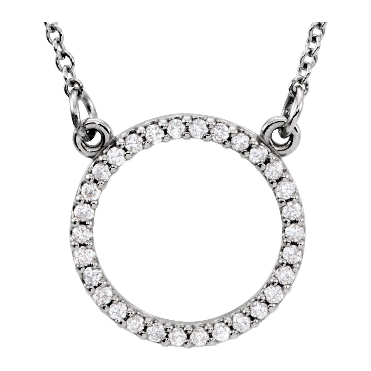Diamond Circle Necklace