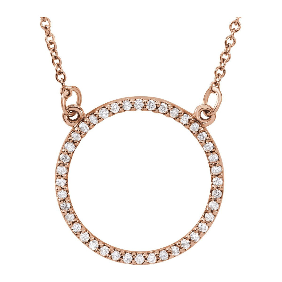 Diamond Circle Necklace