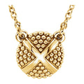 Granulated X Necklace