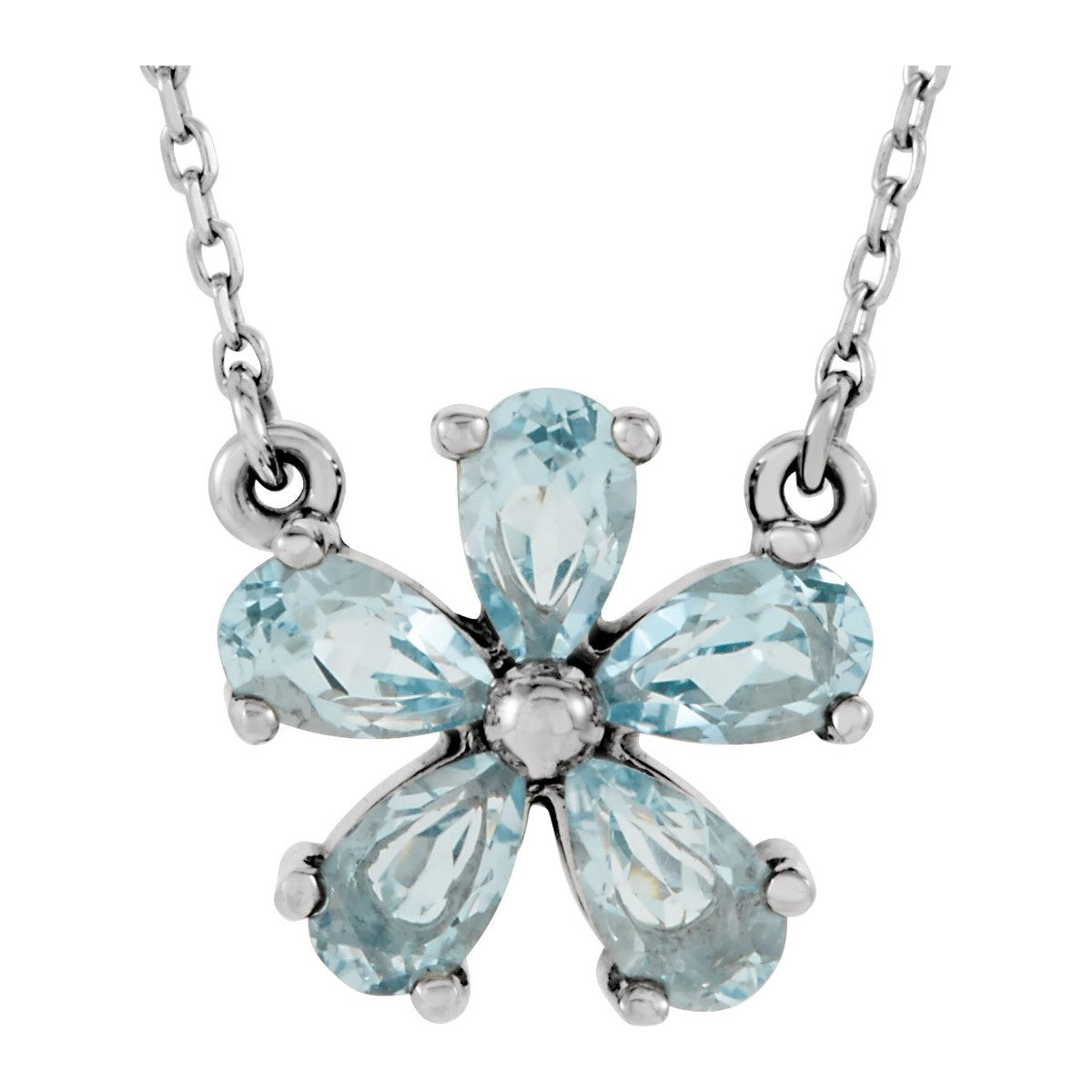 Gemstone Flower Necklace