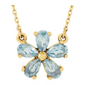 Gemstone Flower Necklace