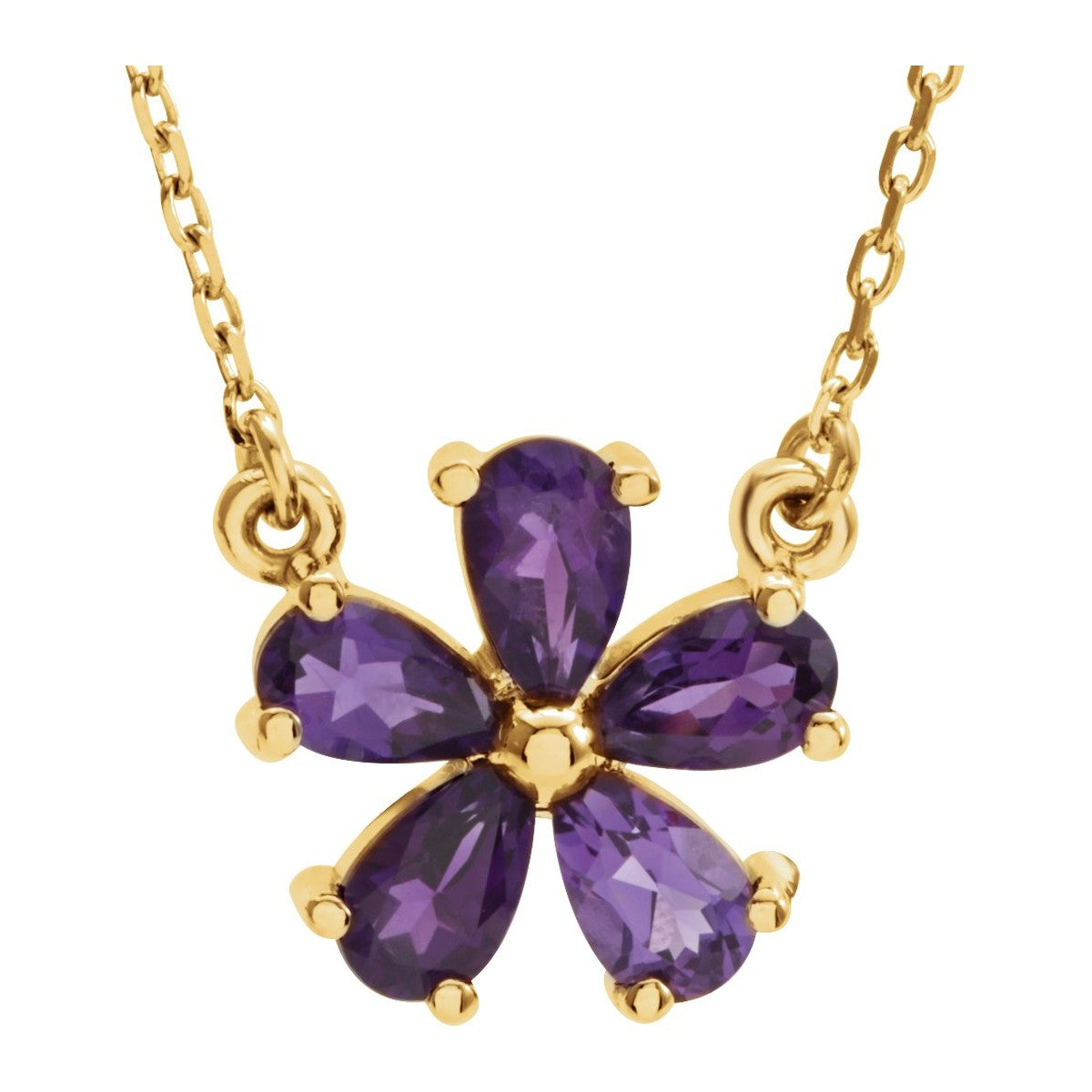 Gemstone Flower Necklace