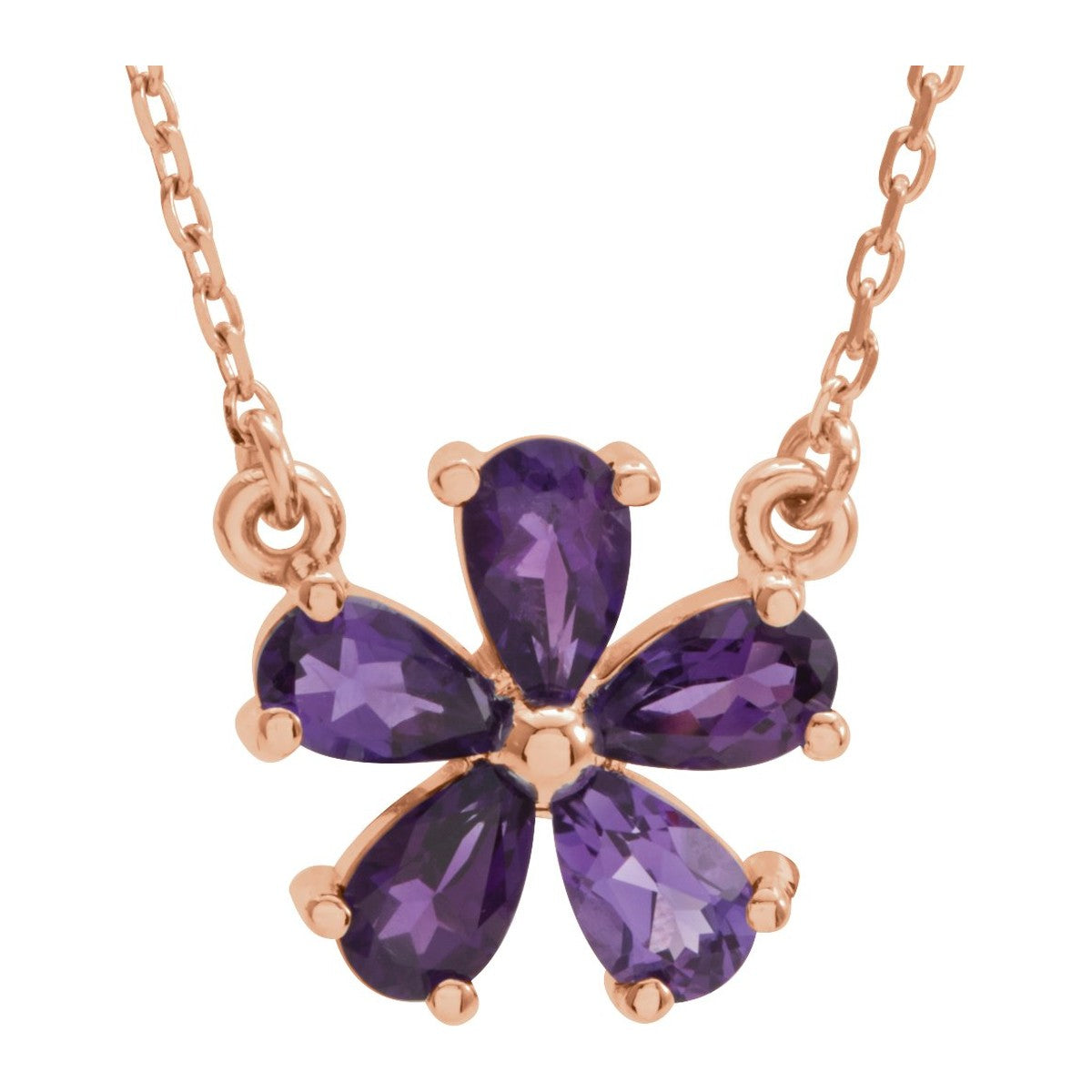 Gemstone Flower Necklace
