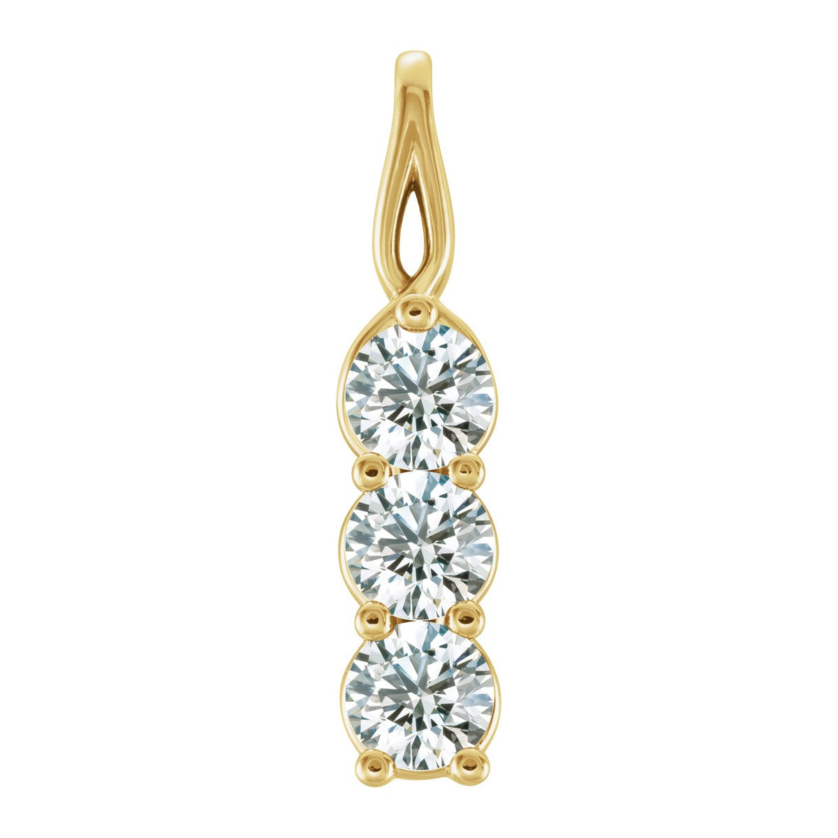 Three-Stone Diamond Pendant
