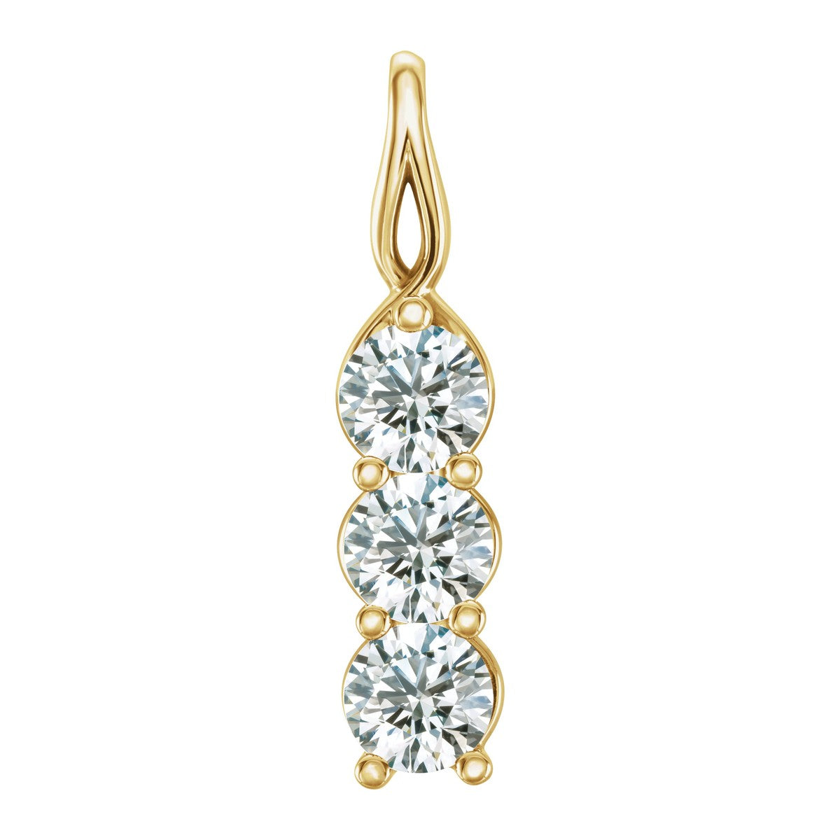 Three-Stone Diamond Pendant