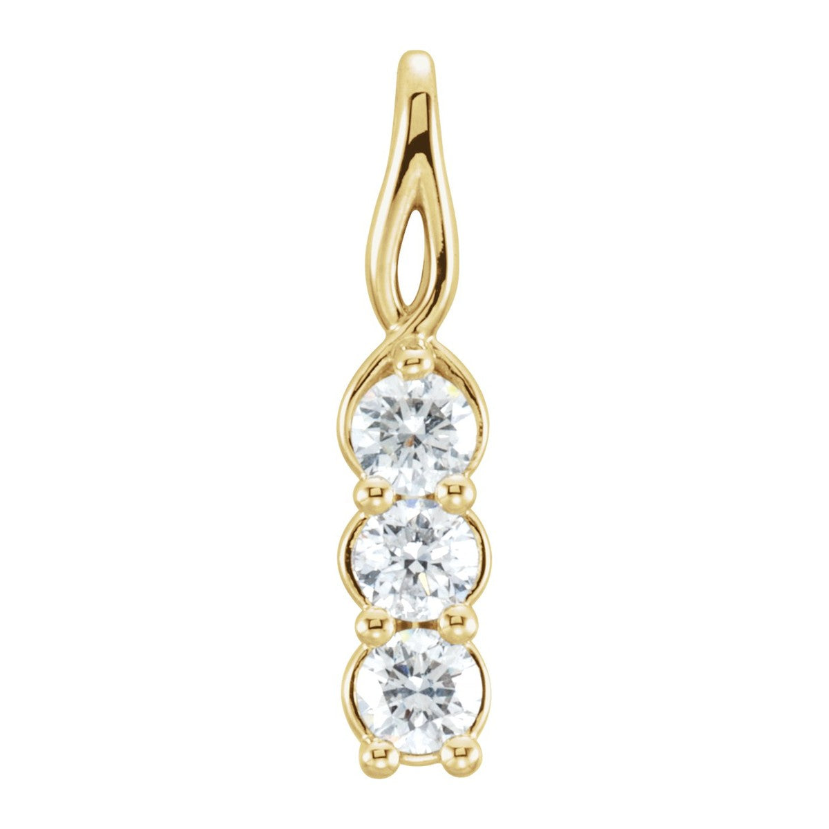 Three-Stone Diamond Pendant