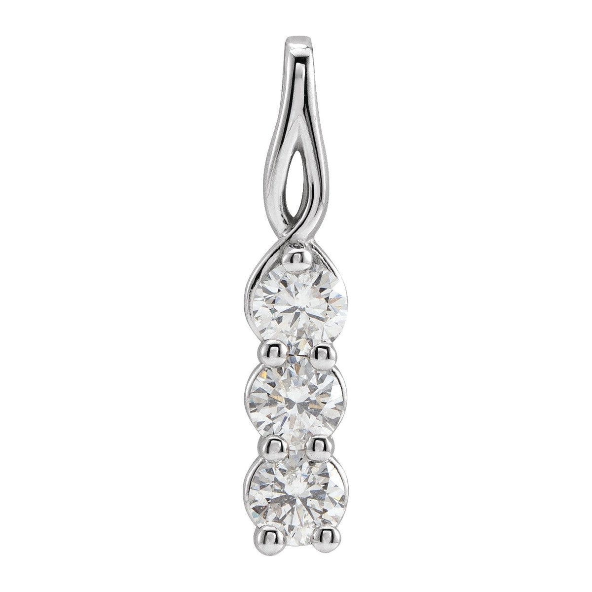 Three-Stone Diamond Pendant