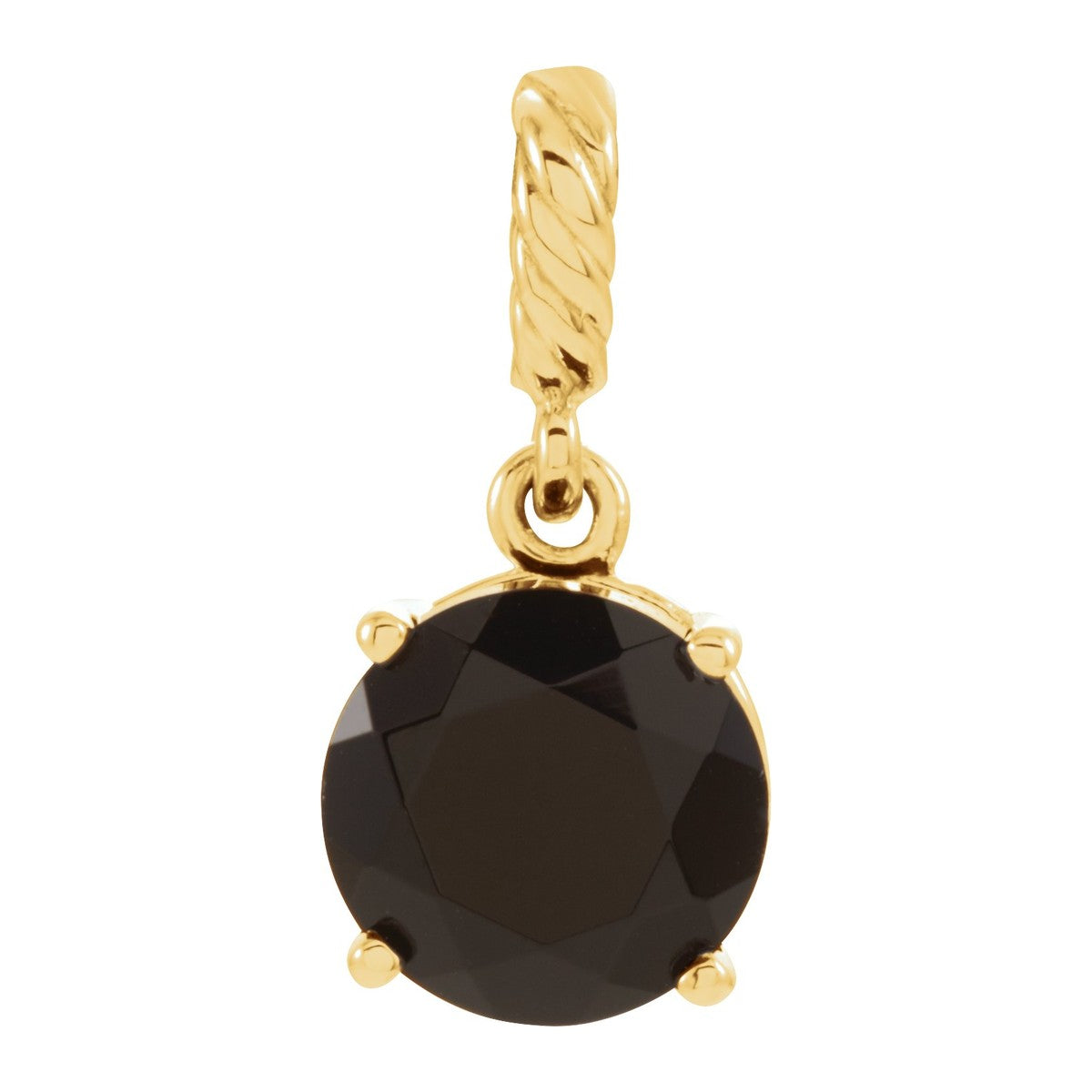 Black Onyx Rope Pendant