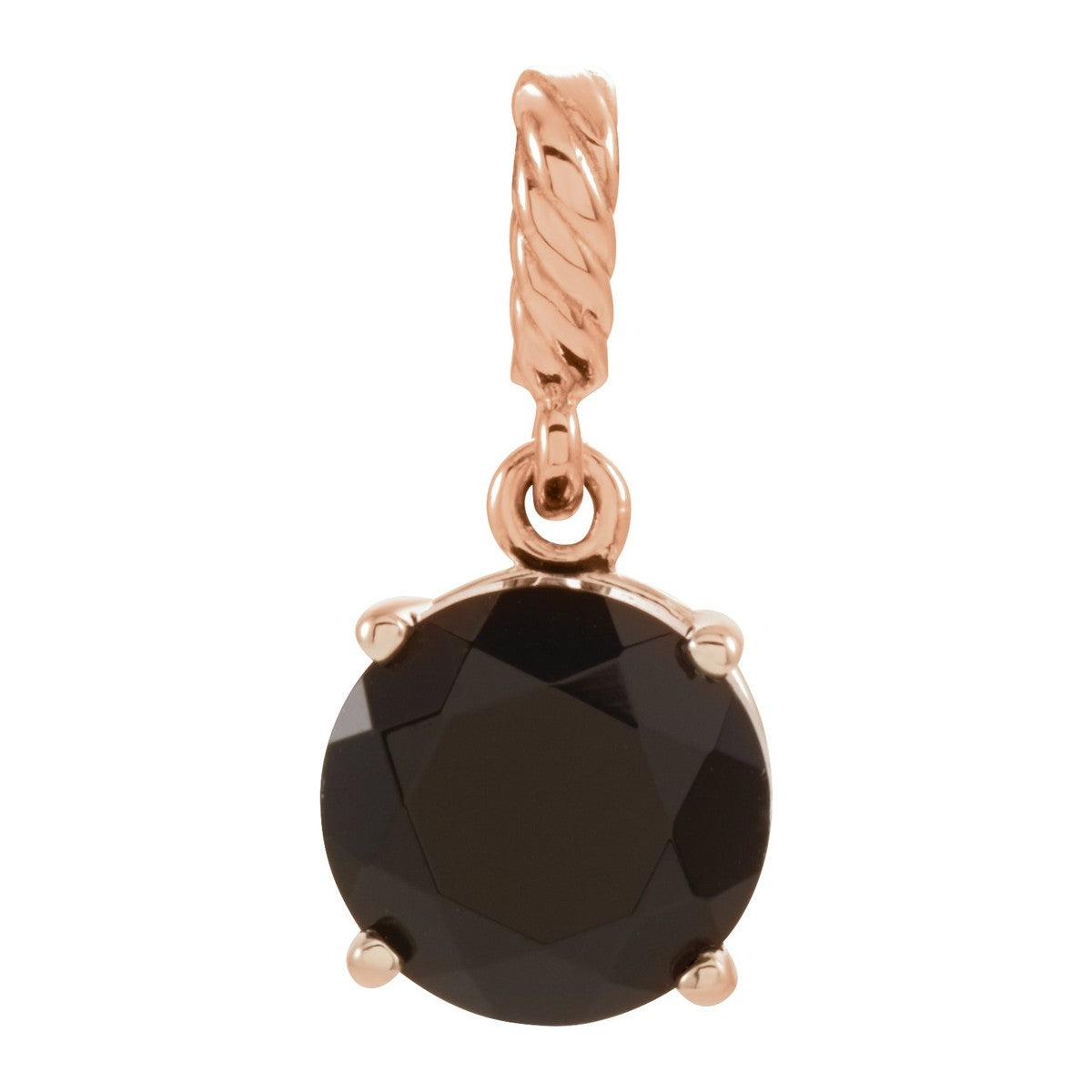 Black Onyx Rope Pendant