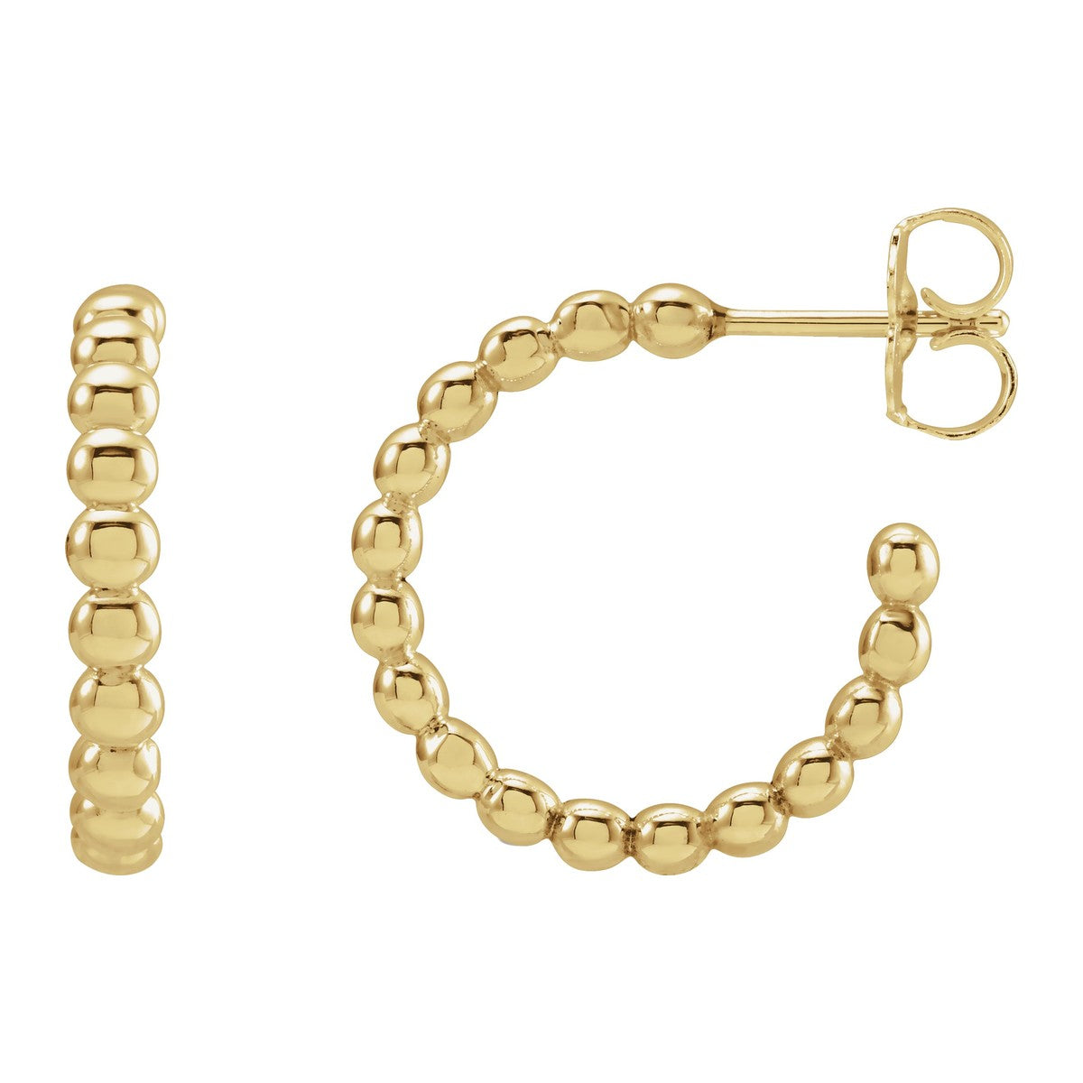 Beaded Hoop Earrings