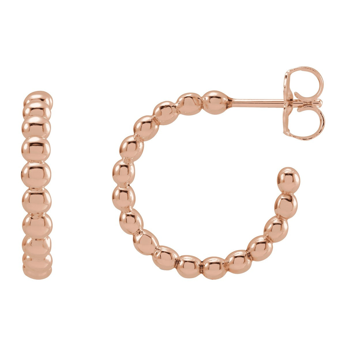 Beaded Hoop Earrings