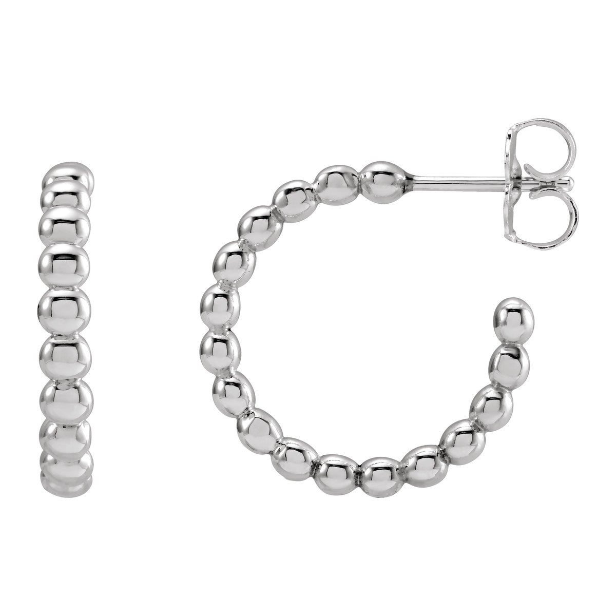 Beaded Hoop Earrings