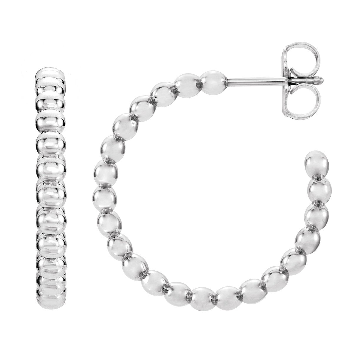 Beaded Hoop Earrings