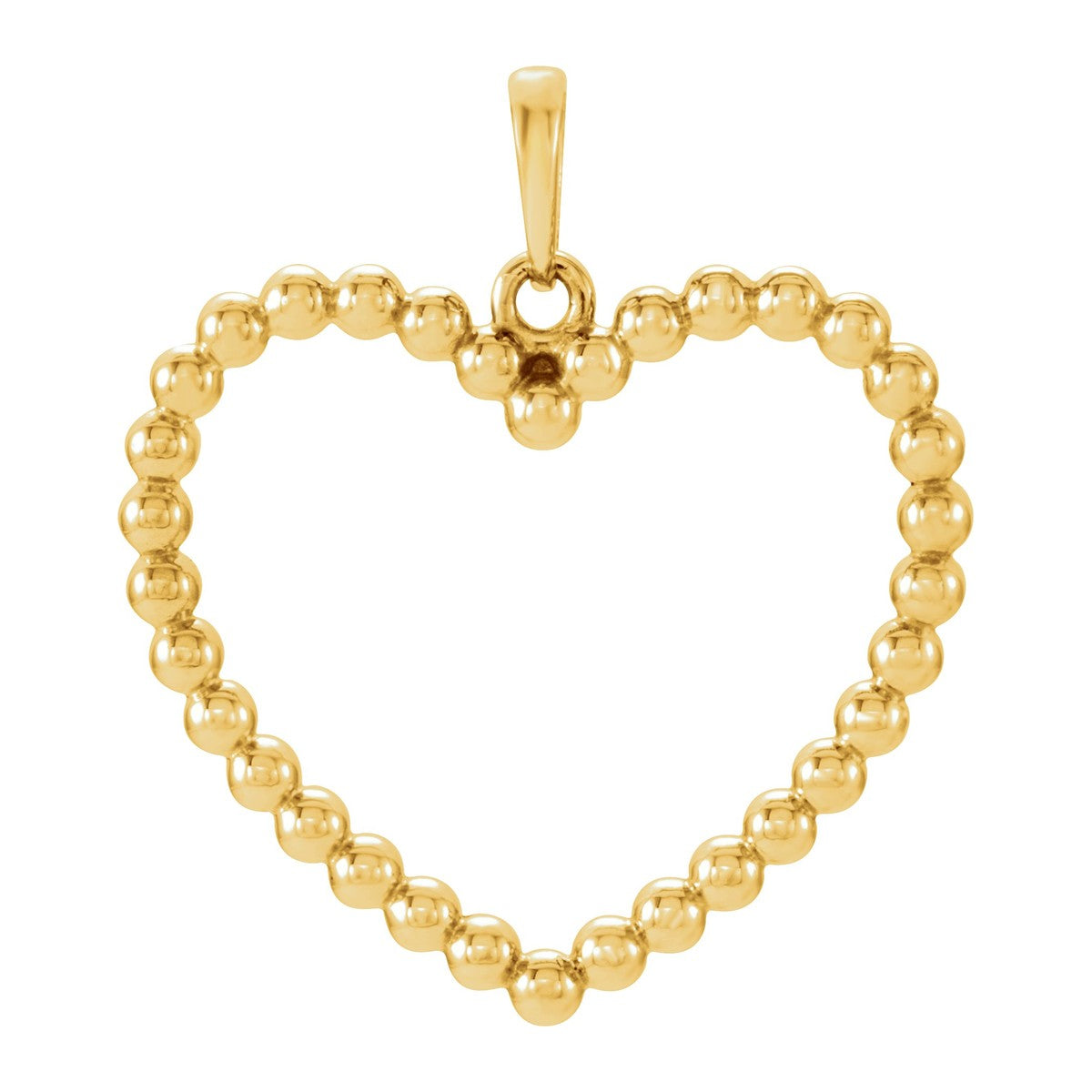 Beaded Heart Pendant